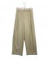 BEAUTY&YOUTH（ビューティーアンドユース）の古着「ツイル バックゴム ストレート パンツ」｜ベージュ