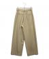 BEAUTY&YOUTH (ビューティーアンドユース) ツイル バックゴム ストレート パンツ ベージュ サイズ:M：4500円
