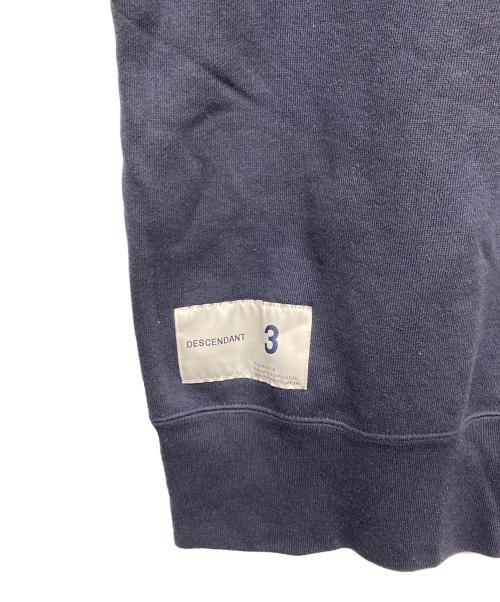 DESCENDANT（ディセンダント）DESCENDANT (ディセンダント) クルーネックスウェット ネイビー サイズ:3の古着・服飾アイテム