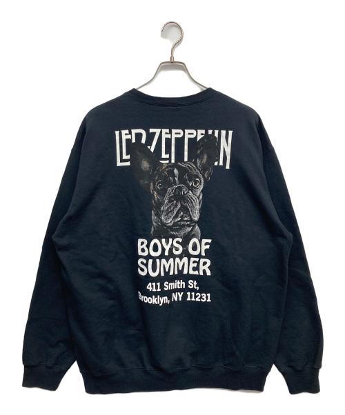 BOYS OF SUMMER（ボーイズオブサマー）BOYS OF SUMMER (ボーイズオブサマー) LED ZEPPELIN crew neck スウェット ブラック サイズ:XLの古着・服飾アイテム
