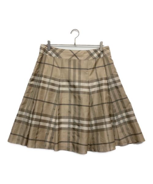 BURBERRY LONDON（バーバリーロンドン）BURBERRY LONDON (バーバリーロンドン) フレアスカート ベージュ サイズ:48の古着・服飾アイテム