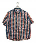 yuanユアン）の古着「半袖コットンシャツ」｜レッド