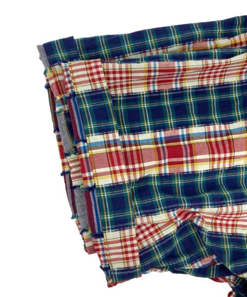 yuan（ユアン）YUAN (ユアン) 半袖コットンシャツ レッド サイズ:L/XLの古着・服飾アイテム