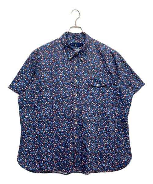 RALPH LAUREN（ラルフローレン）RALPH LAUREN (ラルフローレン) 半袖総柄シャツ ネイビー サイズ:XXLの古着・服飾アイテム