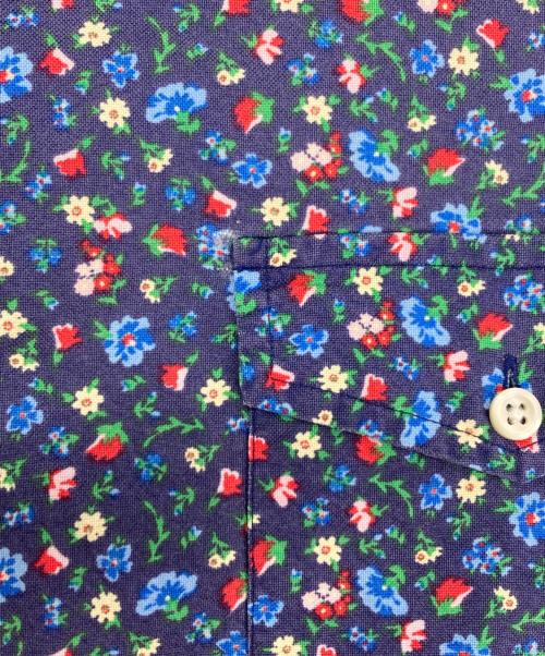 RALPH LAUREN（ラルフローレン）RALPH LAUREN (ラルフローレン) 半袖総柄シャツ ネイビー サイズ:XXLの古着・服飾アイテム