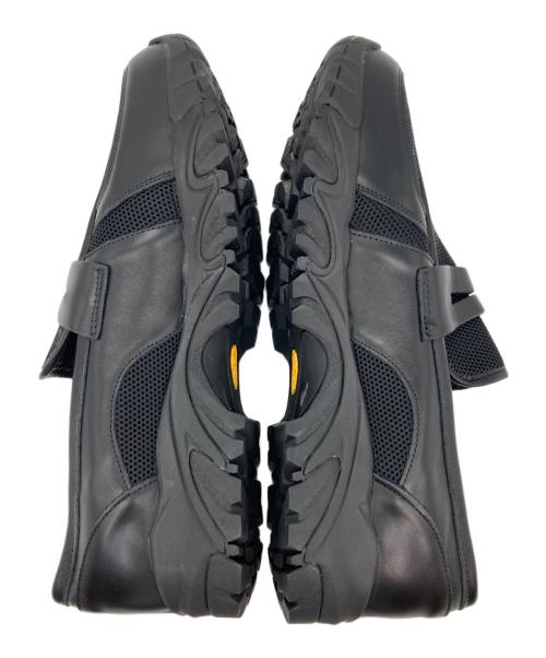 OPENING act（オープニングアクト）OPENING ACT (オープニングアクト) vibram (ビブラム) メッシュレザーローファー ブラック サイズ:45の古着・服飾アイテム