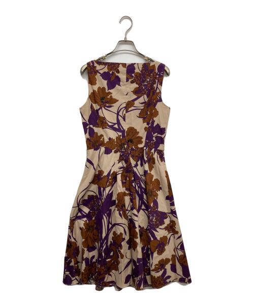 Max Mara Studio（マックスマーラ ストゥディオ）MAX MARA STUDIO (マックスマーラ ストゥディオ) ノースリーブワンピース ブラウン サイズ:40の古着・服飾アイテム