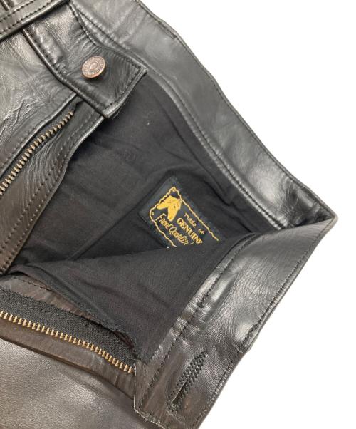 Aero LEATHER（エアロレザー）Aero LEATHER (エアロレザー) ホースレザーパンツ ブラック サイズ:W30の古着・服飾アイテム