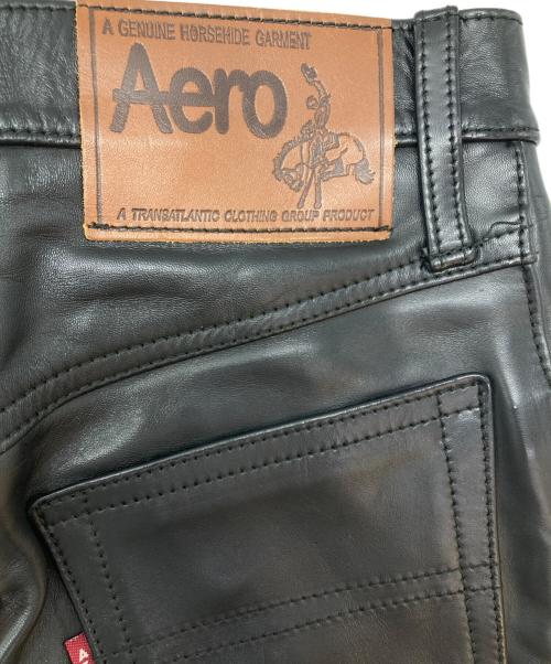 Aero LEATHER（エアロレザー）Aero LEATHER (エアロレザー) ホースレザーパンツ ブラック サイズ:W30の古着・服飾アイテム