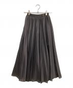 M'S GRACYエムズグレイシー）の古着「ロングプリーツスカート」｜ブラウン