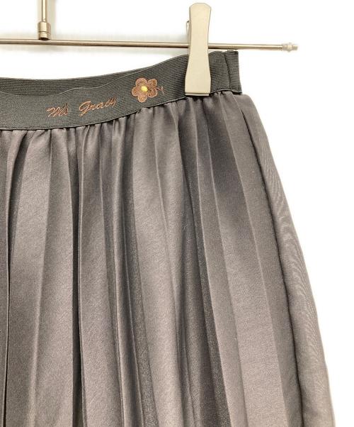 M'S GRACY（エムズグレイシー）M'S GRACY (エムズグレイシー) ロングプリーツスカート ブラウン サイズ:36の古着・服飾アイテム