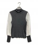 M'S GRACYエムズグレイシー）の古着「切替カットソー」｜グレー