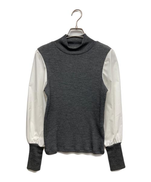 M'S GRACY（エムズグレイシー）M'S GRACY (エムズグレイシー) 切替カットソー グレー サイズ:38の古着・服飾アイテム