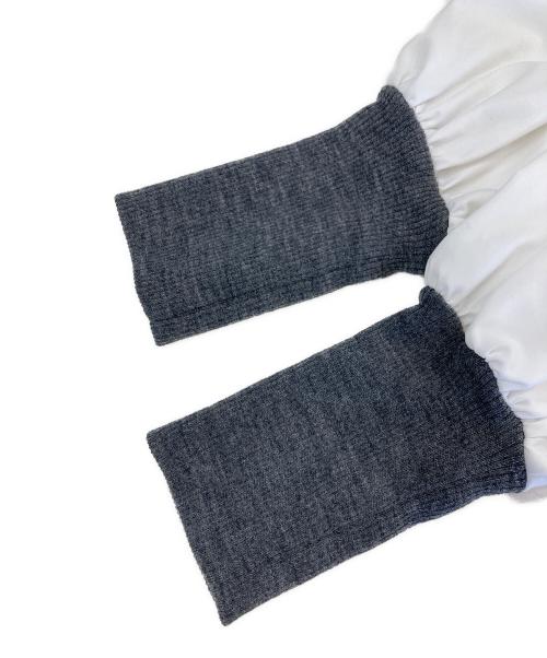 M'S GRACY（エムズグレイシー）M'S GRACY (エムズグレイシー) 切替カットソー グレー サイズ:38の古着・服飾アイテム