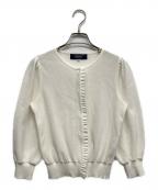 M'S GRACYエムズグレイシー）の古着「ニットカーディガン」｜ホワイト