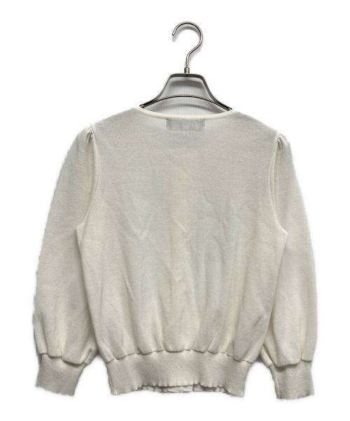 M'S GRACY（エムズグレイシー）M'S GRACY (エムズグレイシー) ニットカーディガン ホワイト サイズ:38の古着・服飾アイテム