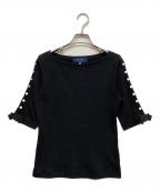 M'S GRACYエムズグレイシー）の古着「リブカットソー」｜ブラック