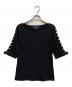 M'S GRACY（エムズグレイシー）の古着「リブカットソー」｜ブラック