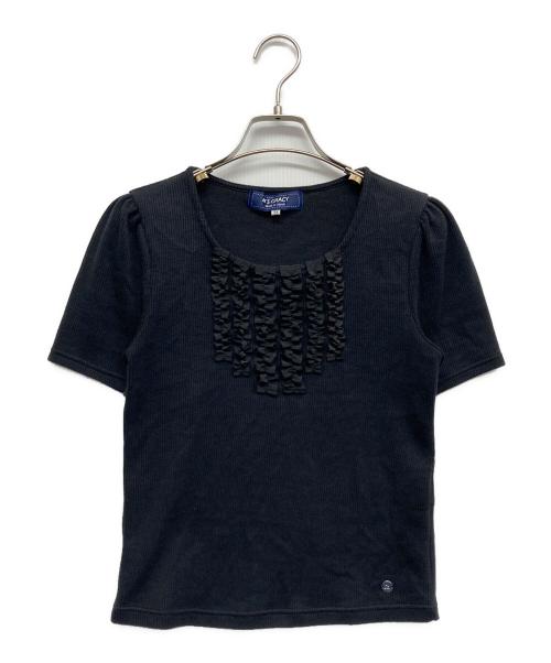 M'S GRACY（エムズグレイシー）M'S GRACY (エムズグレイシー) フリルカットソー ブラック サイズ:38の古着・服飾アイテム