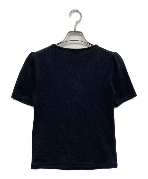 M'S GRACY（エムズグレイシー）M'S GRACY (エムズグレイシー) フリルカットソー ブラック サイズ:38の古着・服飾アイテム