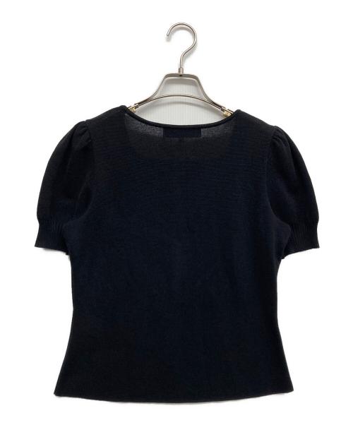 M'S GRACY（エムズグレイシー）M'S GRACY (エムズグレイシー) 半袖ニット ブラック サイズ:38の古着・服飾アイテム