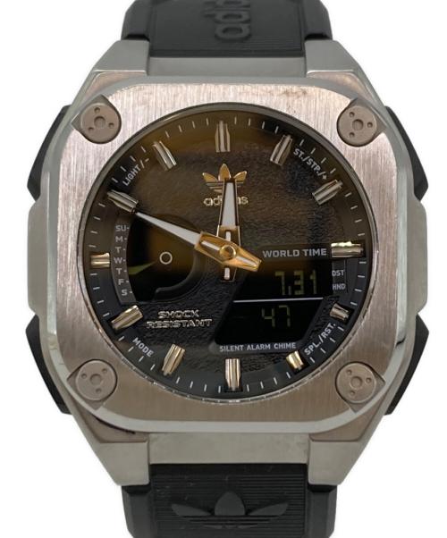 adidas（アディダス）adidas (アディダス) 腕時計 ブラックの古着・服飾アイテム