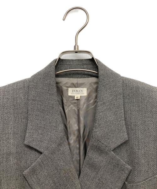 FOXEY（フォクシー）FOXEY (フォクシー) テーラードジャケット グレー サイズ:40の古着・服飾アイテム