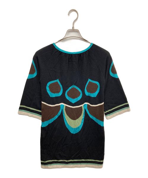 missoni（ミッソーニ）MISSONI (ミッソーニ) ニットワンピース ブルー サイズ:38の古着・服飾アイテム