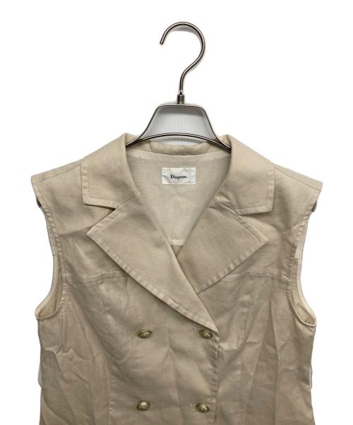 Diagram（ダイアグラム）Diagram (ダイアグラム) ジレ ベージュ サイズ:38の古着・服飾アイテム