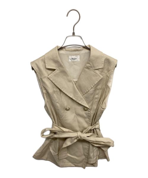 Diagram（ダイアグラム）Diagram (ダイアグラム) ジレ ベージュ サイズ:38の古着・服飾アイテム
