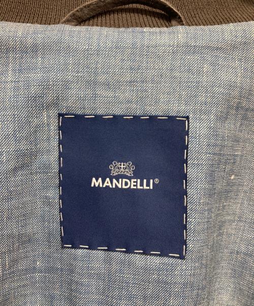 Mandelli（マンデッリ）Mandelli (マンデッリ) レザージャケット ブラウン サイズ:48の古着・服飾アイテム