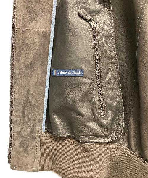 Mandelli（マンデッリ）Mandelli (マンデッリ) レザージャケット ブラウン サイズ:48の古着・服飾アイテム