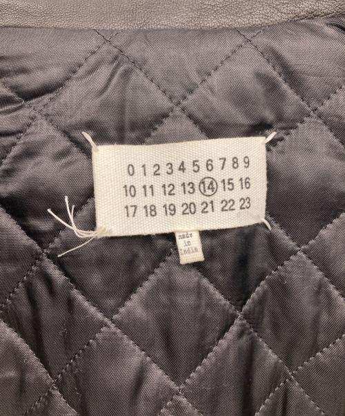 Maison Margiela（メゾンマルジェラ）Maison Margiela (メゾンマルジェラ) 5ZIP LEATHRE RIDERS JACKET ブラック サイズ:44の古着・服飾アイテム