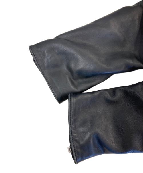 Maison Margiela（メゾンマルジェラ）Maison Margiela (メゾンマルジェラ) 5ZIP LEATHRE RIDERS JACKET ブラック サイズ:44の古着・服飾アイテム