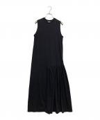 MACPHEEマカフィー）の古着「サイロプレミアム アシンメトリーギャザーワンピース」｜ブラック