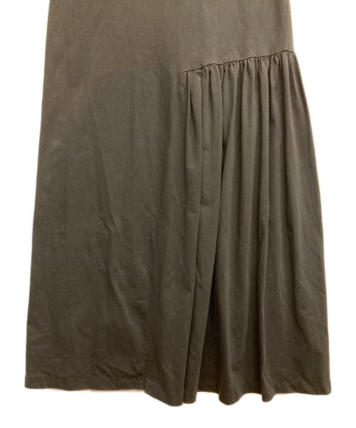 MACPHEE（マカフィー）MACPHEE (マカフィー) サイロプレミアム アシンメトリーギャザーワンピース ブラック サイズ:36の古着・服飾アイテム