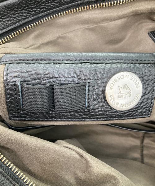 PELLE MORBIDA（ペッレモルビダ）PELLE MORBIDA (ペッレモルビダ) レザートートバッグ ブラックの古着・服飾アイテム