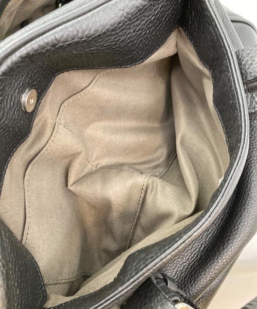 PELLE MORBIDA（ペッレモルビダ）PELLE MORBIDA (ペッレモルビダ) レザートートバッグ ブラックの古着・服飾アイテム