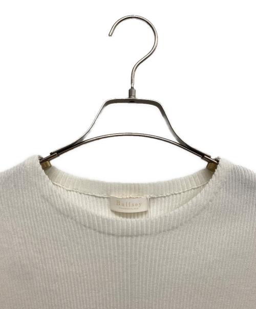 BALLSEY（ボールジィ）BALLSEY (ボールジィ) マテリアルコンビ パフスリーブプルオーバー ホワイト サイズ:S 未使用品の古着・服飾アイテム