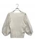BALLSEY（ボールジィ）の古着「マテリアルコンビ パフスリーブプルオーバー」｜ホワイト