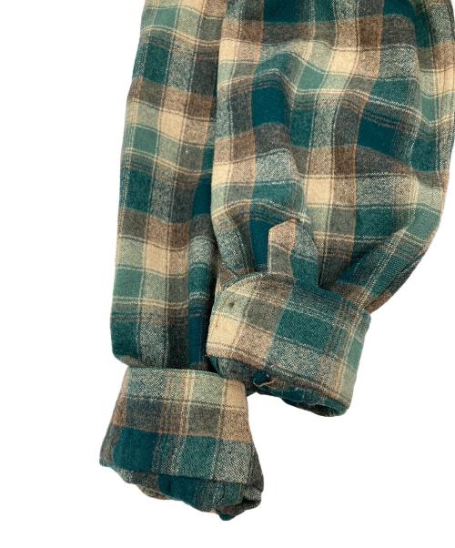 PENDLETON（ペンドルトン）PENDLETON (ペンドルトン) 70‘ｓ～80‘ｓチェックネルシャツ グリーン サイズ:Mの古着・服飾アイテム