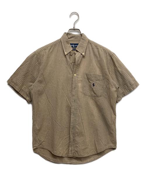 RALPH LAUREN（ラルフローレン）RALPH LAUREN (ラルフローレン) 半袖シャツ ブラウン サイズ:Mの古着・服飾アイテム