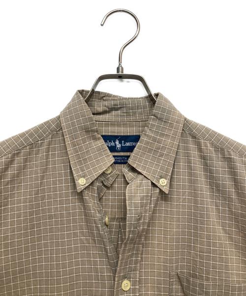 RALPH LAUREN（ラルフローレン）RALPH LAUREN (ラルフローレン) 半袖シャツ ブラウン サイズ:Mの古着・服飾アイテム