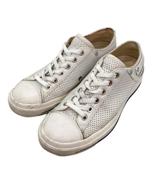 DIESEL（ディーゼル）DIESEL (ディーゼル) レザースニーカー ホワイト サイズ:23の古着・服飾アイテム