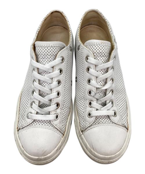 DIESEL（ディーゼル）DIESEL (ディーゼル) レザースニーカー ホワイト サイズ:23の古着・服飾アイテム