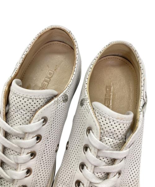 DIESEL（ディーゼル）DIESEL (ディーゼル) レザースニーカー ホワイト サイズ:23の古着・服飾アイテム