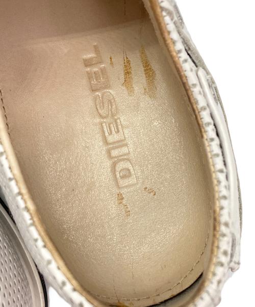 DIESEL（ディーゼル）DIESEL (ディーゼル) レザースニーカー ホワイト サイズ:23の古着・服飾アイテム
