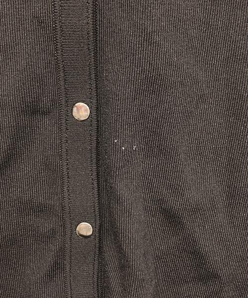 M-PREMIER（エムプルミエ）M-premier (エムプルミエ) ットボタンギャザースリーブカーディガン ブラック サイズ:36の古着・服飾アイテム