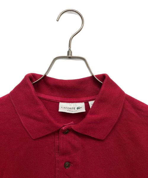LACOSTE（ラコステ）LACOSTE (ラコステ) ポロシャツ レッド サイズ:XXLの古着・服飾アイテム
