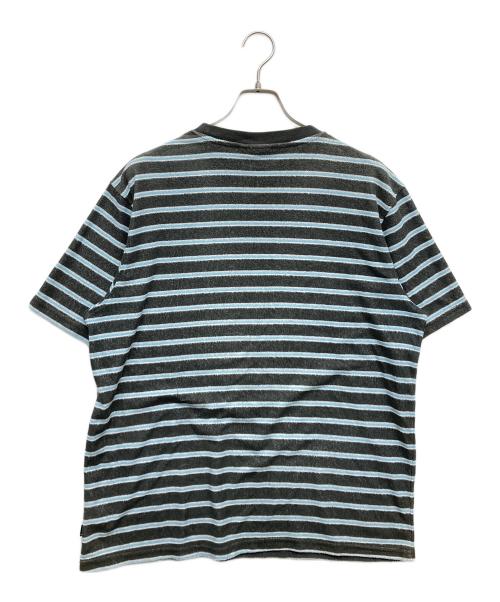 stussy（ステューシー）stussy (ステューシー) ボーダーTシャツ グリーン サイズ:Mの古着・服飾アイテム